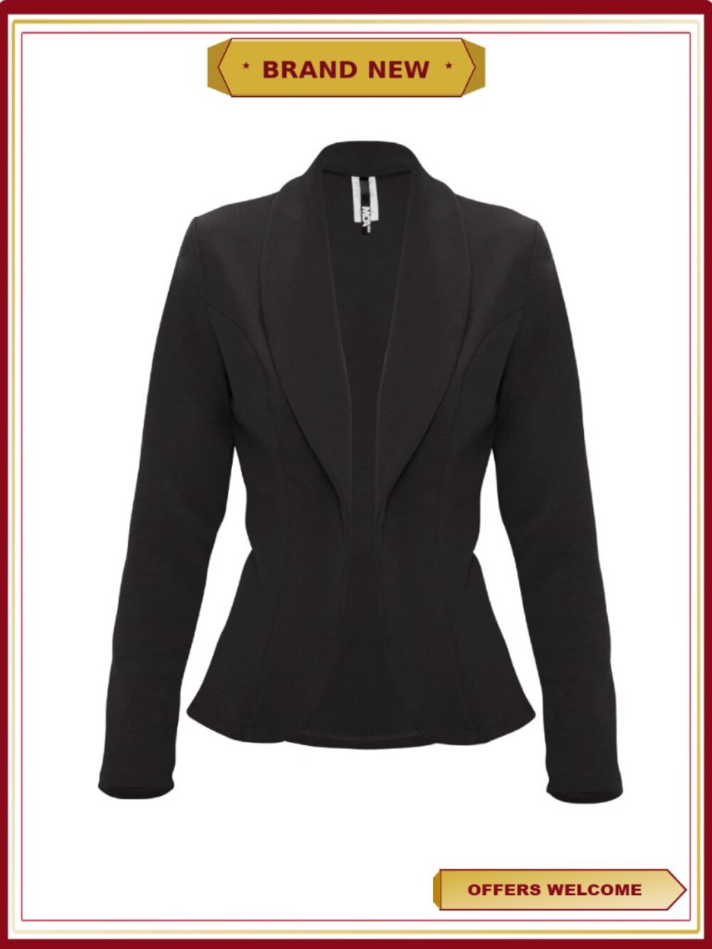 Women's Casual Long Sleeve Open Front Blazer Jacket